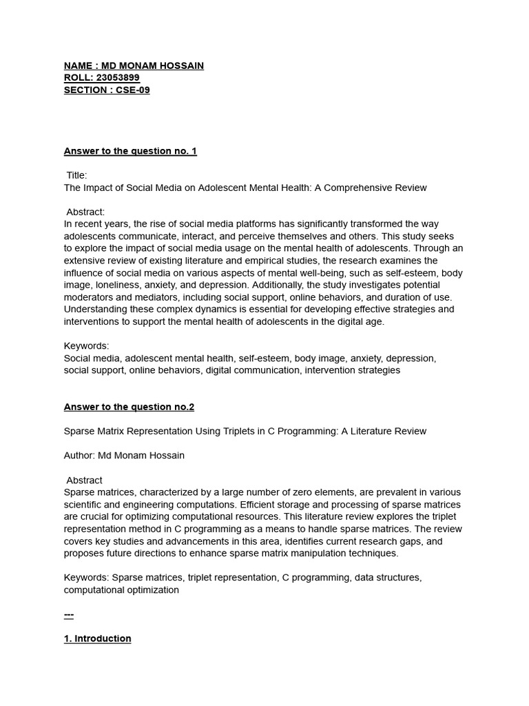 STW Assignment | PDF