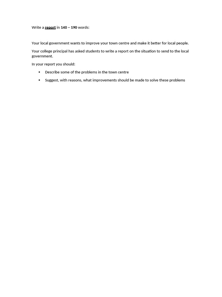 Town Centre Improvement Report | PDF