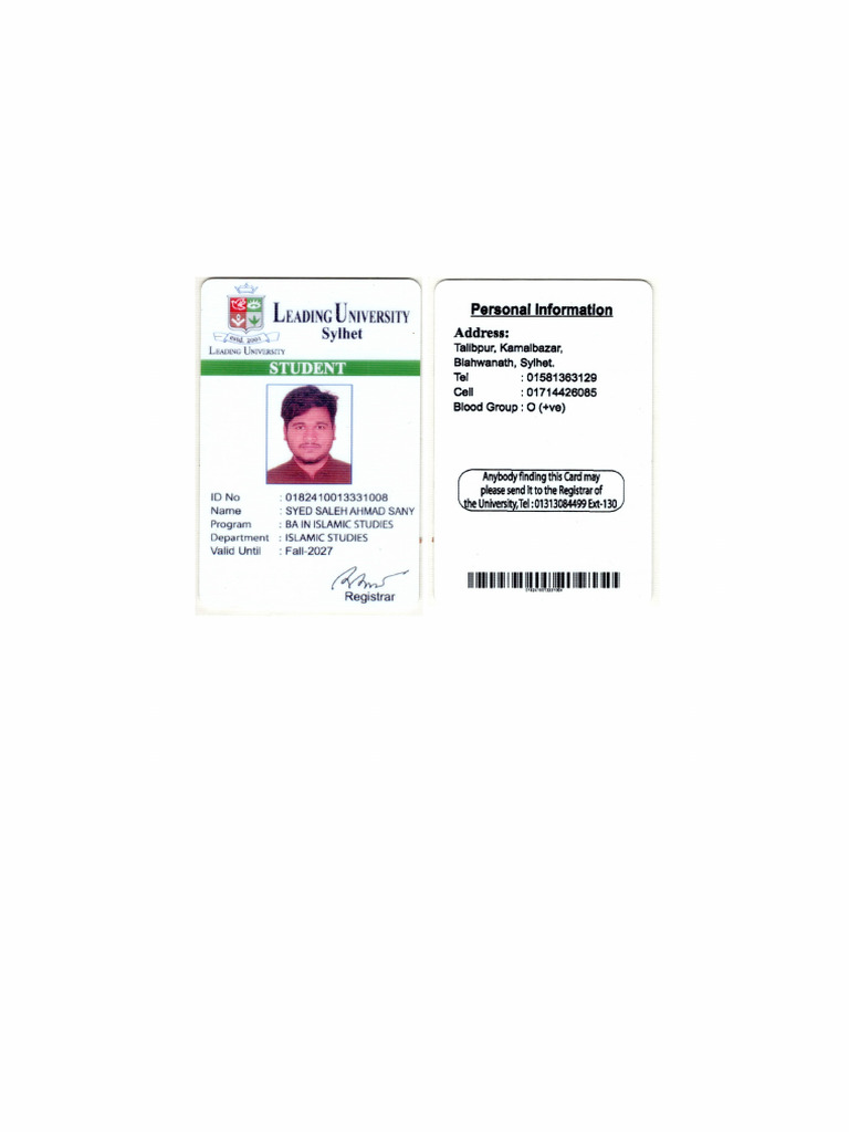 Student Id | PDF