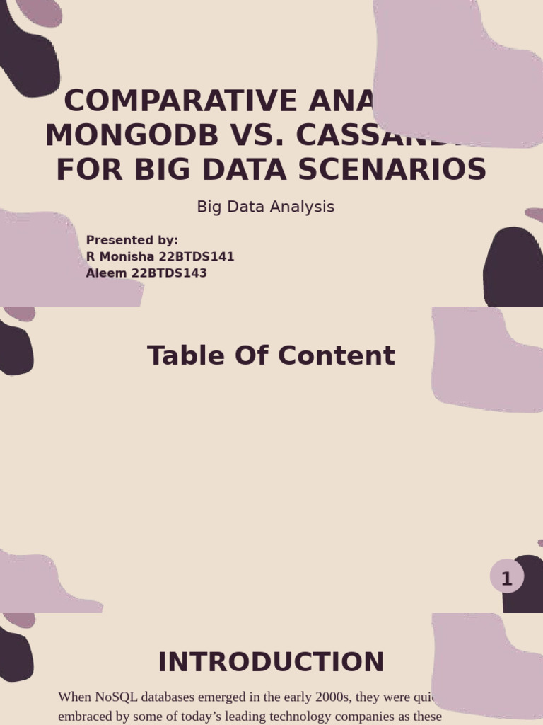 Cream Purple Abstract Thesis Defense Presentation | PDF | No Sql ...