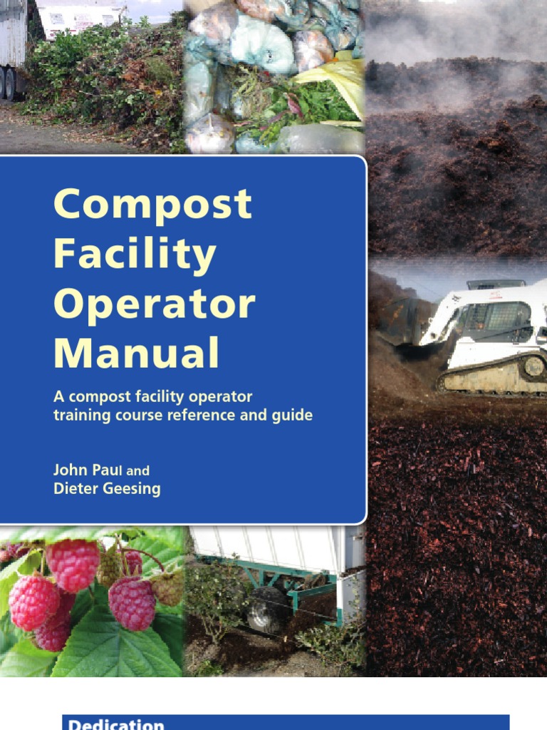 Compost Facility Operator Manual | PDF | Compost | Anaerobic Digestion