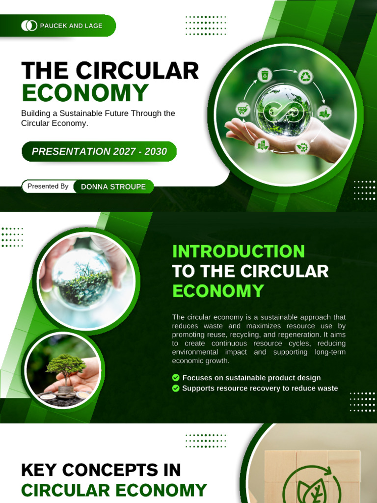 Green and White Modern The Circular Economy Presentation | PDF ...