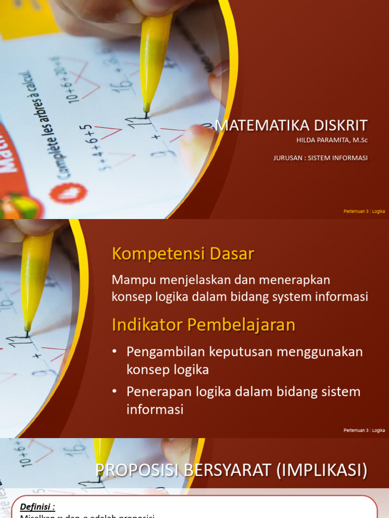 Logika dan Proposisi dalam Matematika Diskrit | PDF