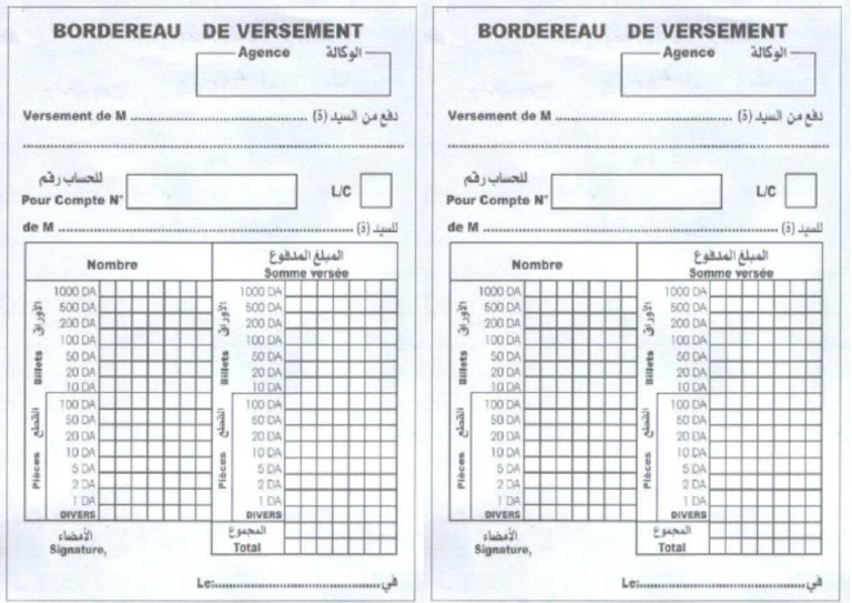 Bordereau Deversement | PDF
