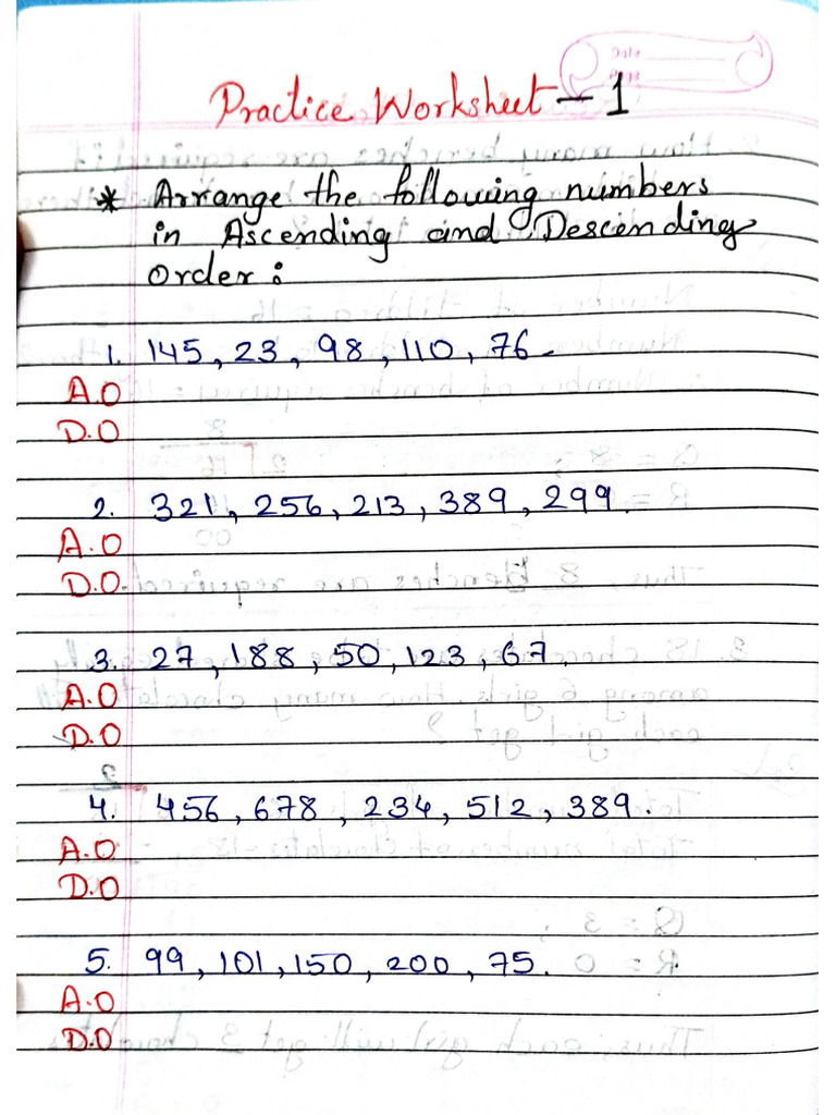 Practice Worksheet - 1 | PDF