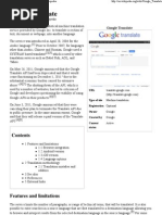 Download Google Translate - Wikipedia The Free Encyclopedia by satadal902009 SN92478446 doc pdf