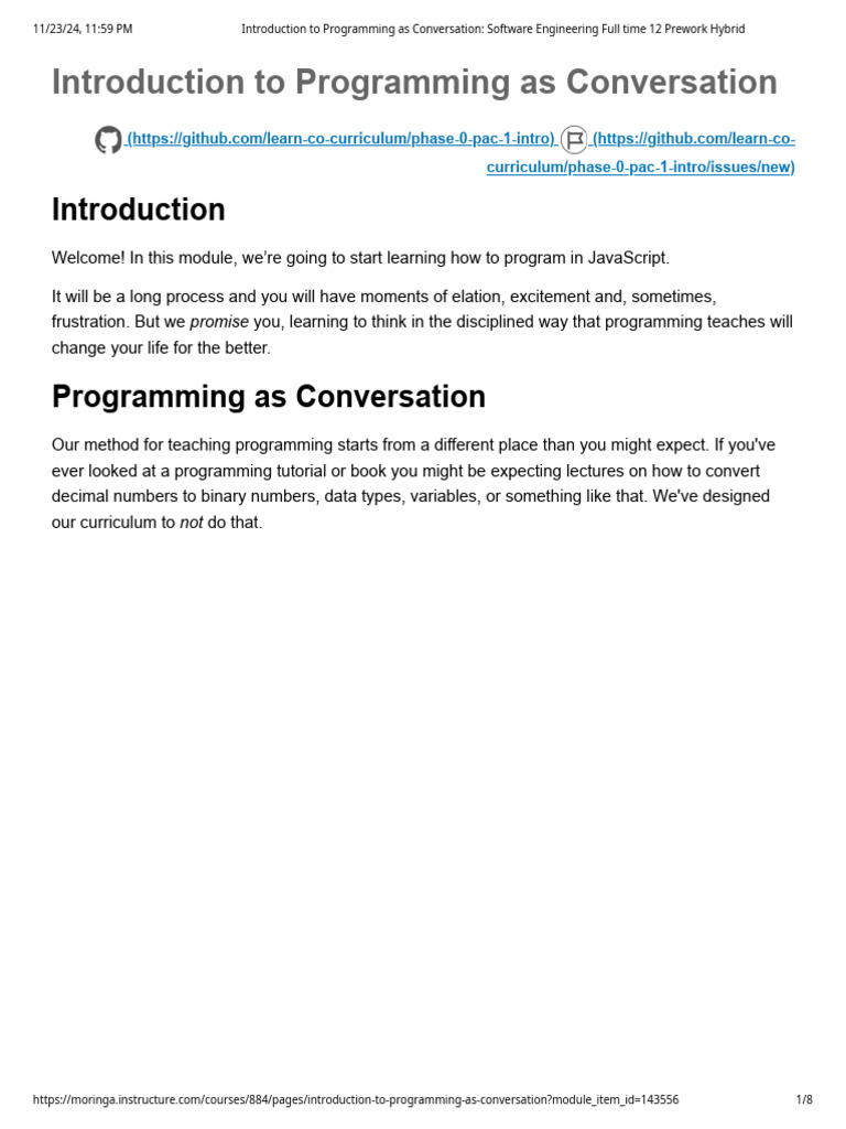 Programming as Conversation Overview | PDF | Computer Programming ...