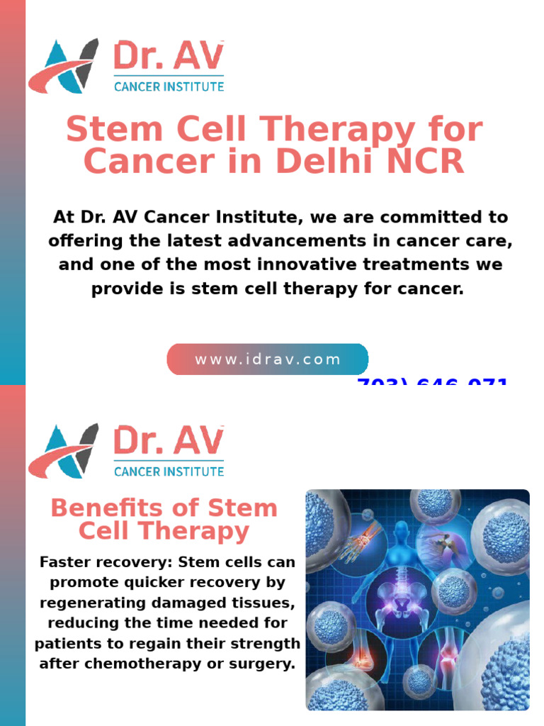 Stem Cell Therapy For Cancer | PDF