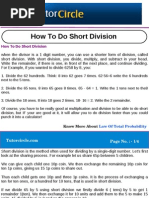 How to Do Short Division