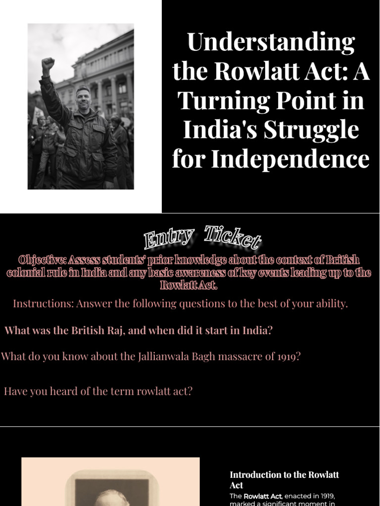 Slidesgo Understanding The Rowlatt Act A Turning Point in Indias ...