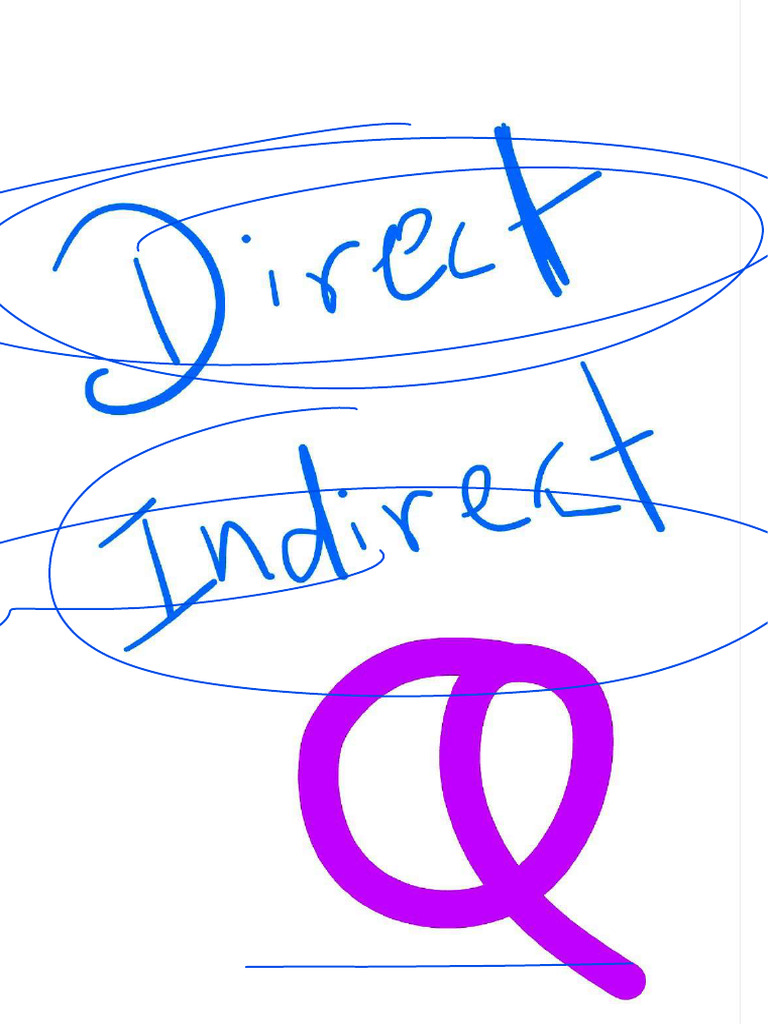 Direct Indirect With Answer | PDF