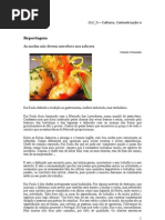 Reportagem, notícia e entrevista sobre gastronomia