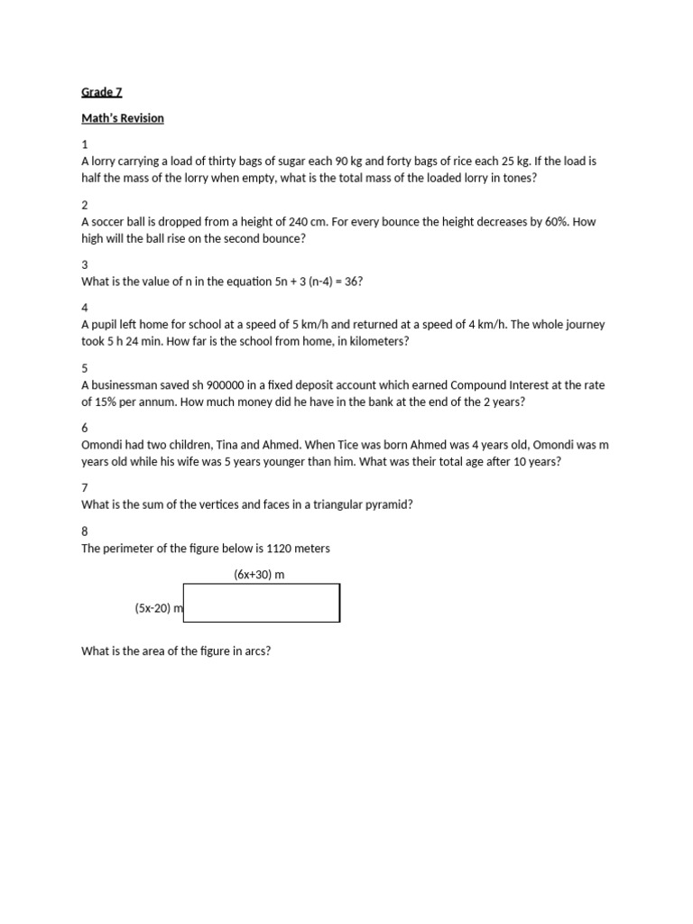 Math Test | PDF