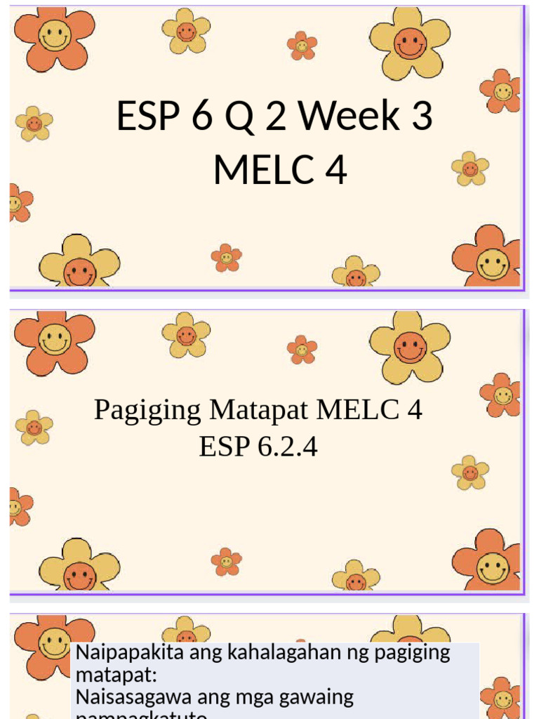 ESP 6 Quarter 2 Week 3 | PDF