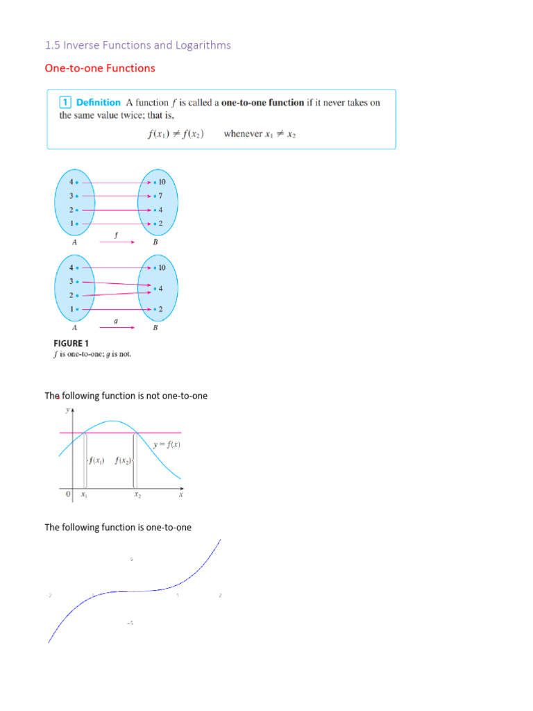 Understanding One-to-One Functions | PDF | Function (Mathematics ...