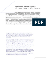 Applying Six-Sigma in The Service Industry: A Review and Case Study in Life Insurance Sector