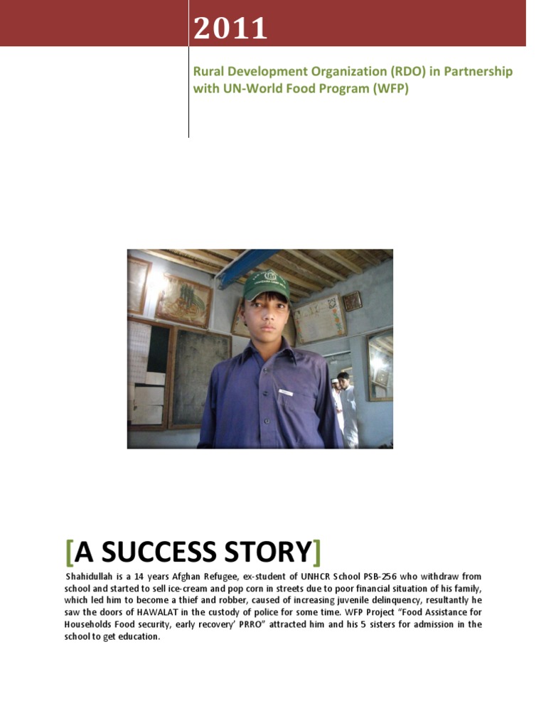 Afghan Refugee's Education Revival | PDF | Food Security | Foods
