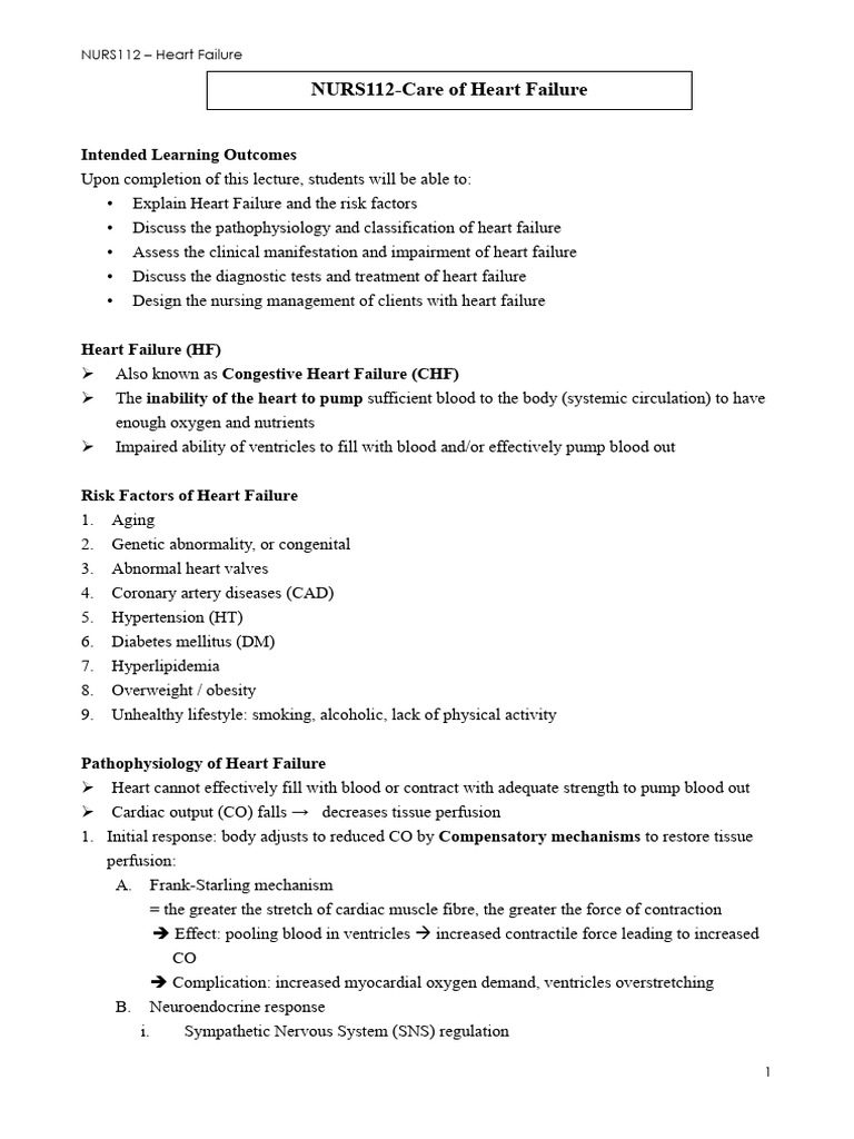 Understanding Heart Failure: Causes & Care | PDF | Heart Failure | Heart
