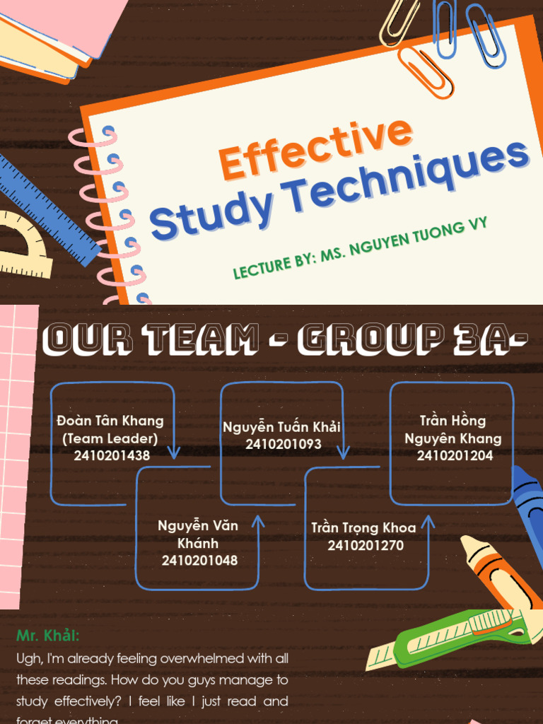Group 3a - Effective Study Techniques | PDF | Learning Methods | Learning