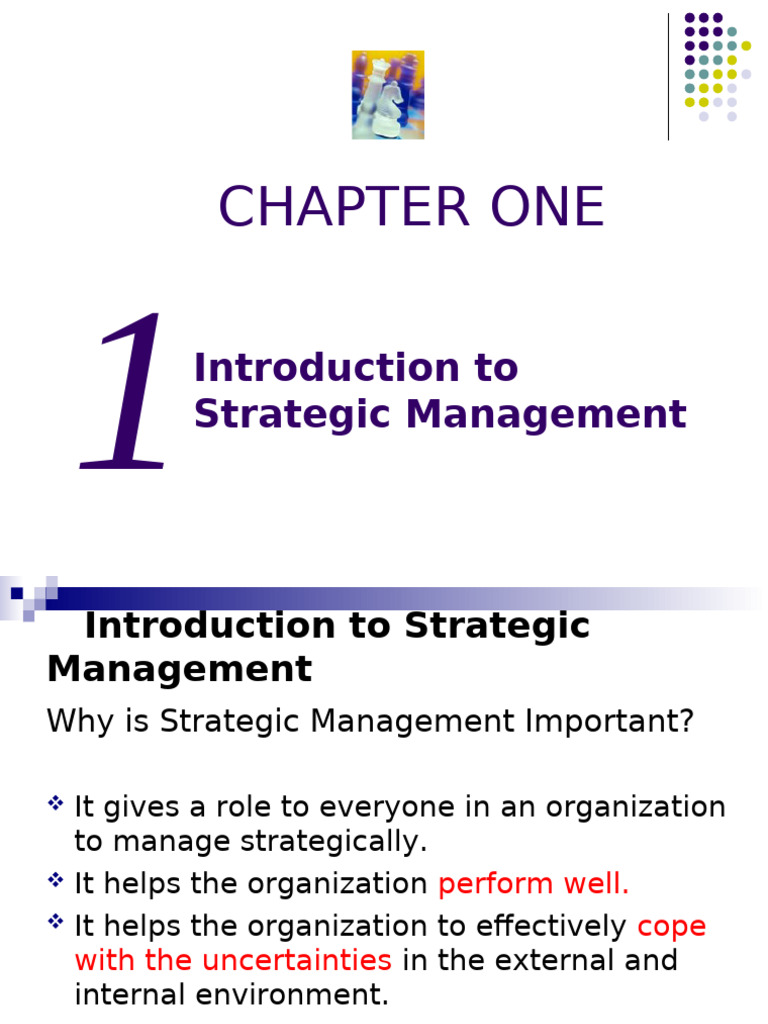 CH. 1 Strategic MGT & Its Contexts (2) - 1 | PDF | Strategic Management ...