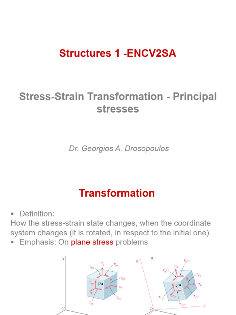 Principal Stress in Plane Stress Analysis | PDF | Stress (Mechanics ...
