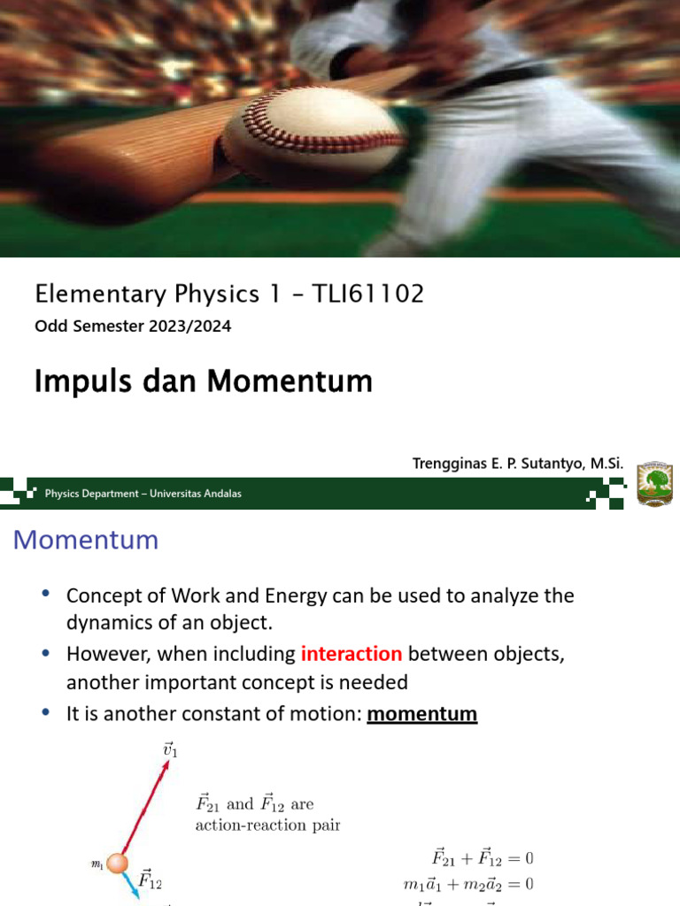 Impulse and Momentum in Physics | PDF | Momentum | Force