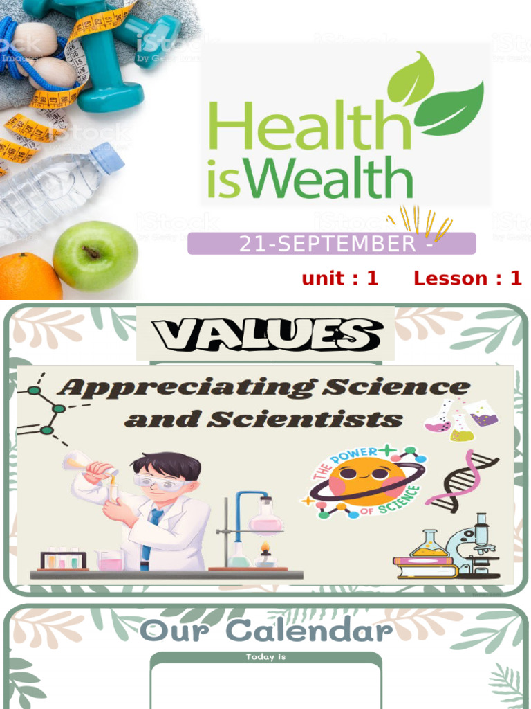 Fitness and Health Lesson for Kids | PDF