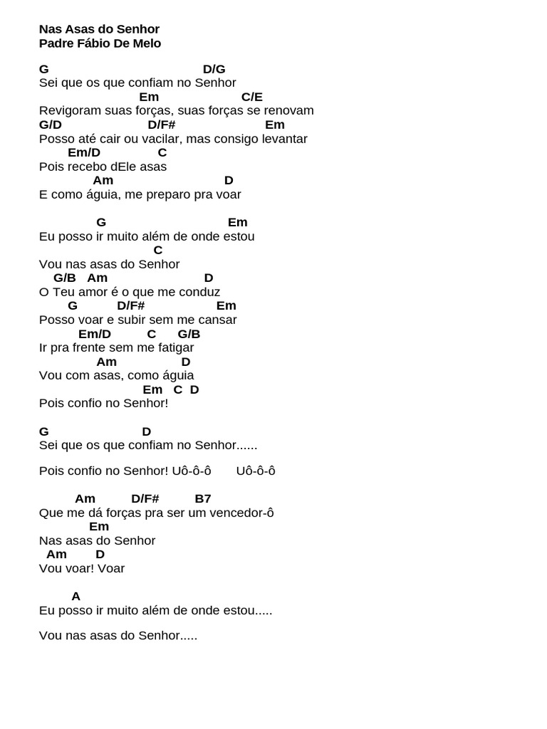 Letra da Música 