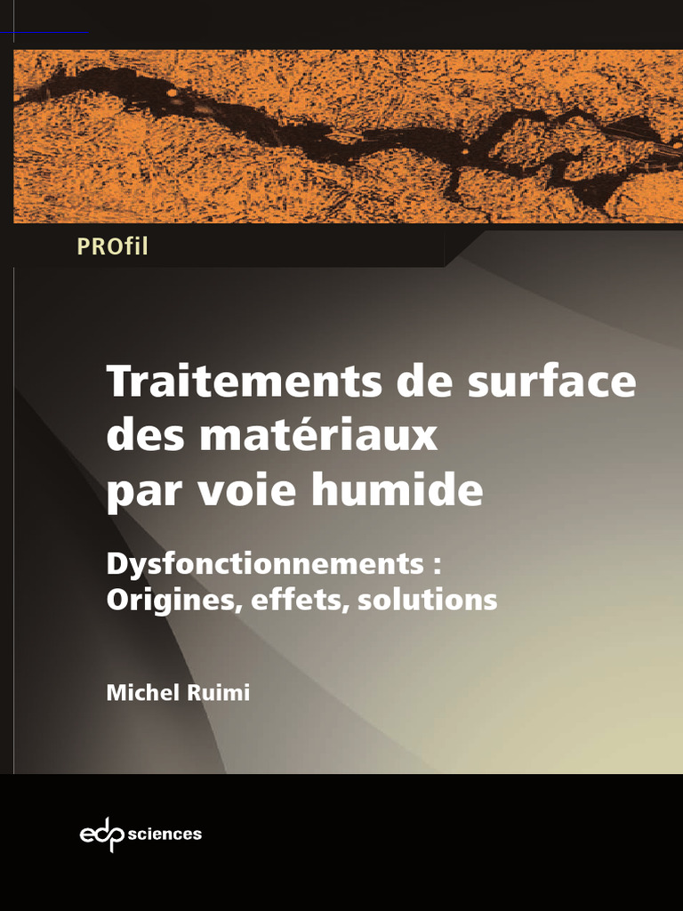 Traitements de surface par voie humide | PDF | Métaux | Corrosion
