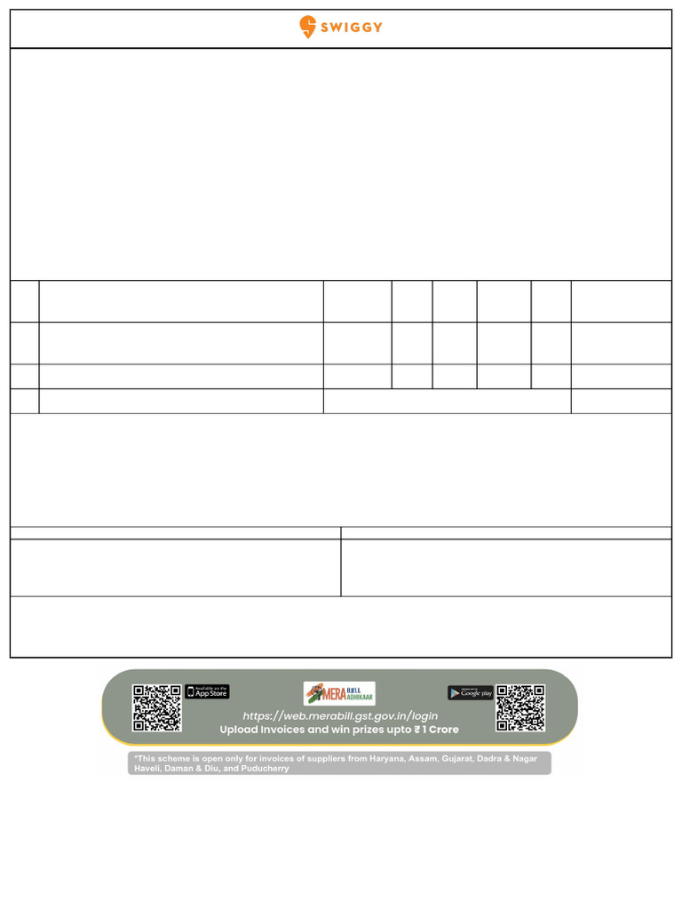Tax Invoice for Restaurant Services | PDF | Invoice | Business Documents