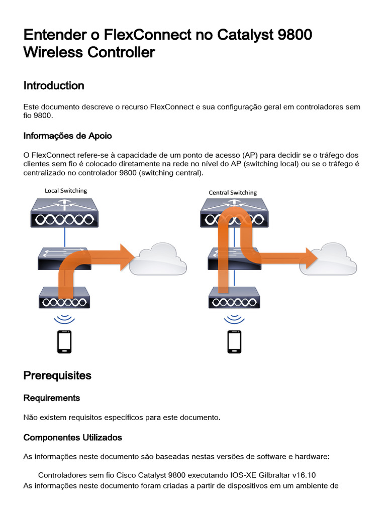 Configuração do FlexConnect no Catalyst 9800 | PDF | Comutador de rede ...