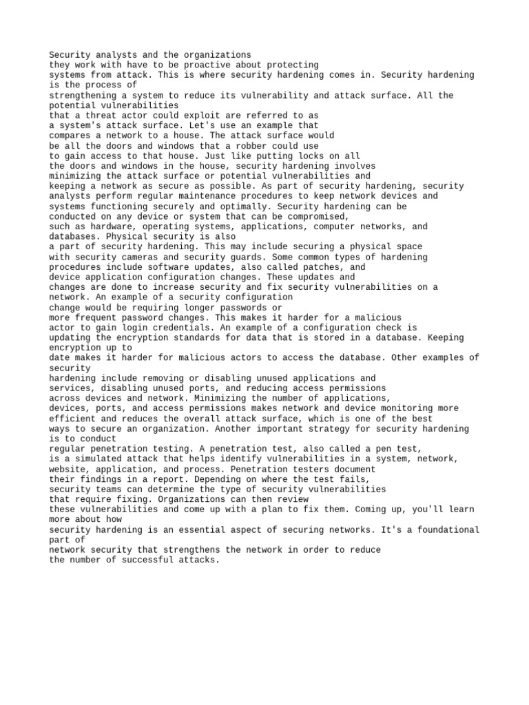 Essential Guide to Security Hardening | PDF | Security | Computer Security