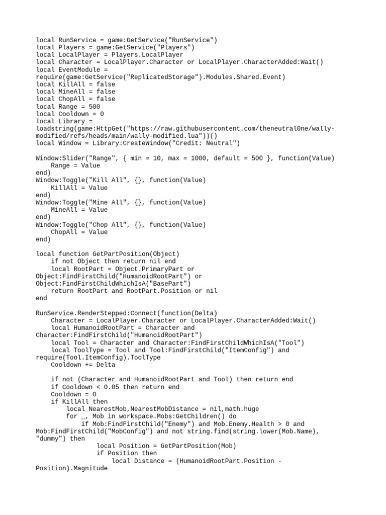 Roblox Kill All Script Guide | PDF | Computer Programming