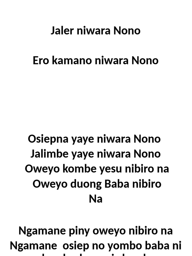 Jaler Niwara Nono | PDF