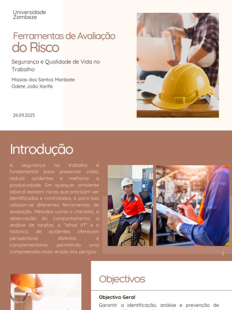 Ferramentas para Avaliação de Riscos no Trabalho | PDF | Ferramentas