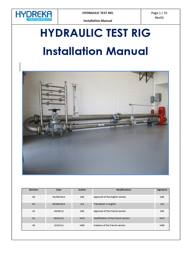 MAN Hydraulic Rig 0913UK | PDF | Valve | Flow Measurement