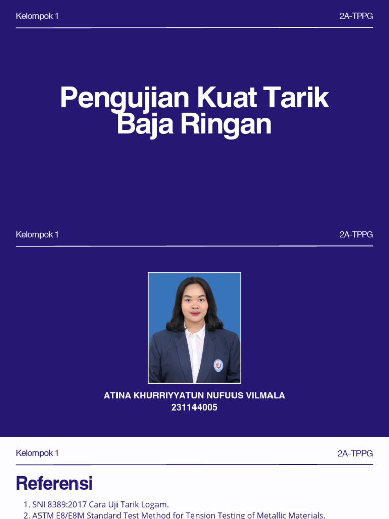 Uji Kuat Tarik Baja Ringan 2A-TPPG | PDF