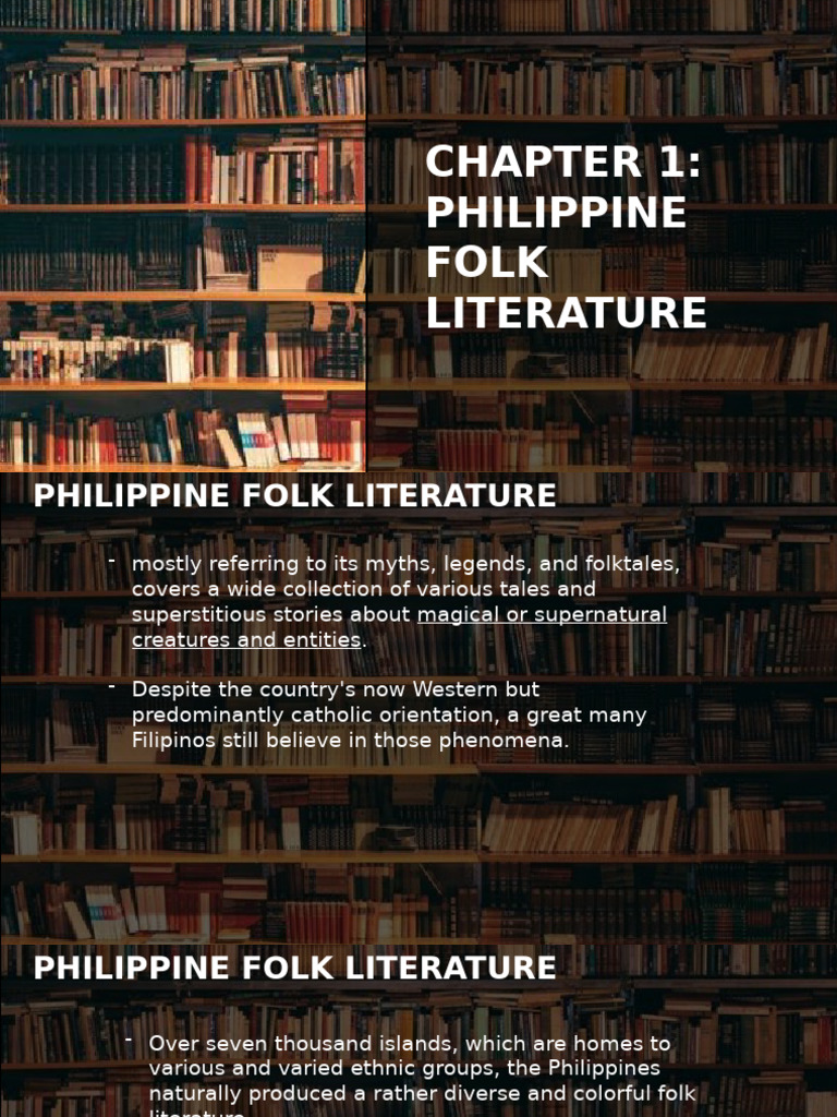Philippine Folk Literature Overview | PDF | Legends | Folklore
