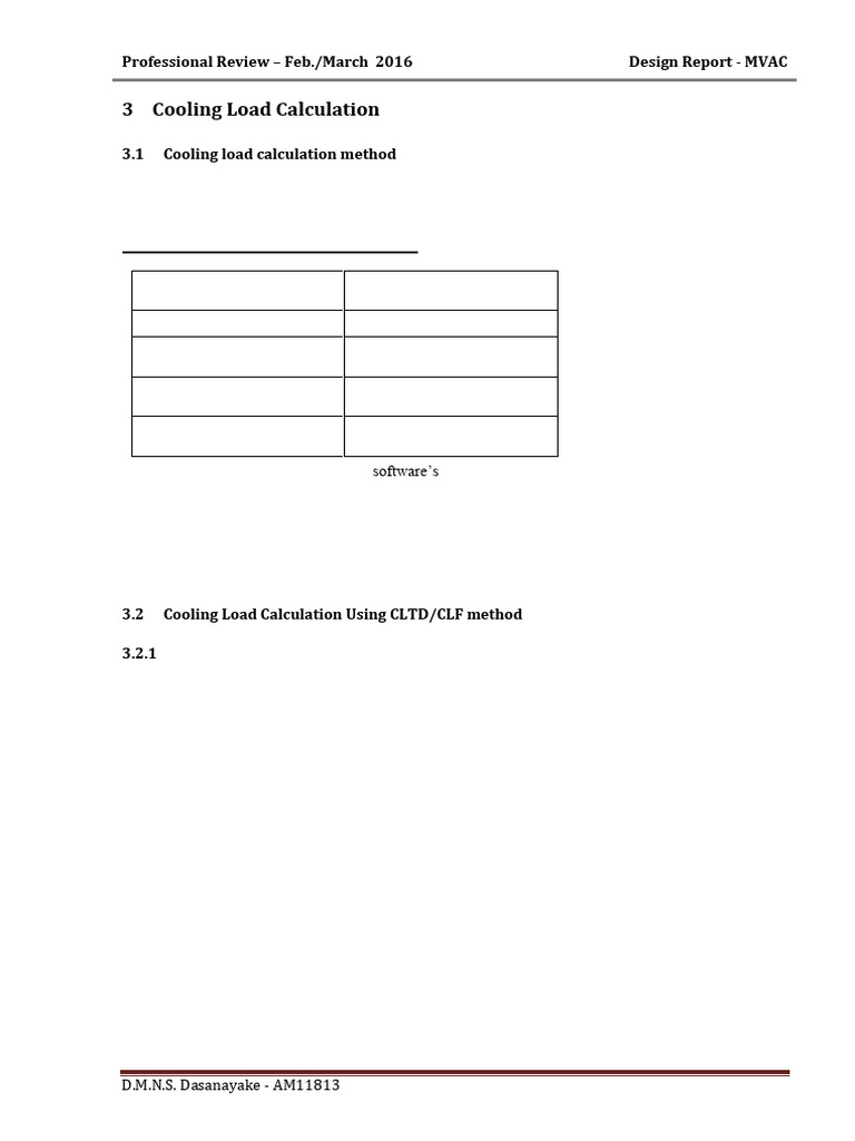 Cooling Load Calculation Methods for MVAC | PDF | Humidity | Heat Transfer