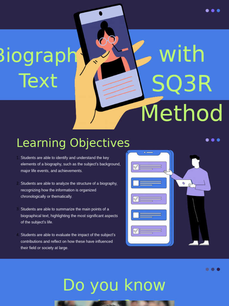 Biography Text With SQ3R Method | PDF