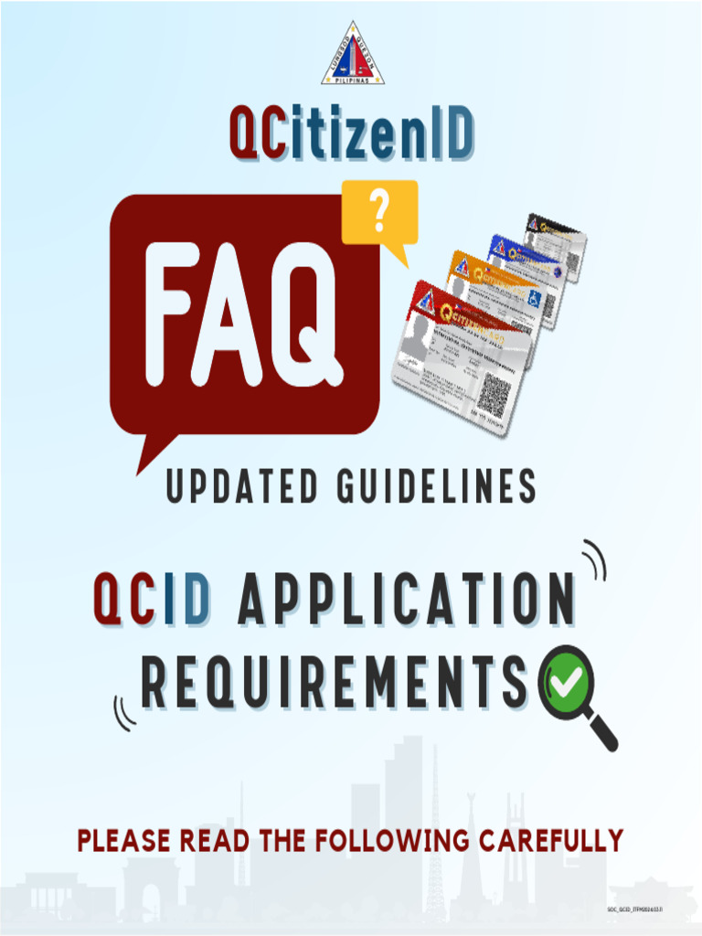 QCID Card Application Guidelines | PDF | Identity Document | Government ...