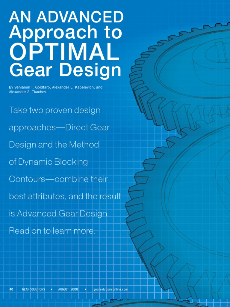 Gear Design | PDF | Gear | Mathematical Optimization