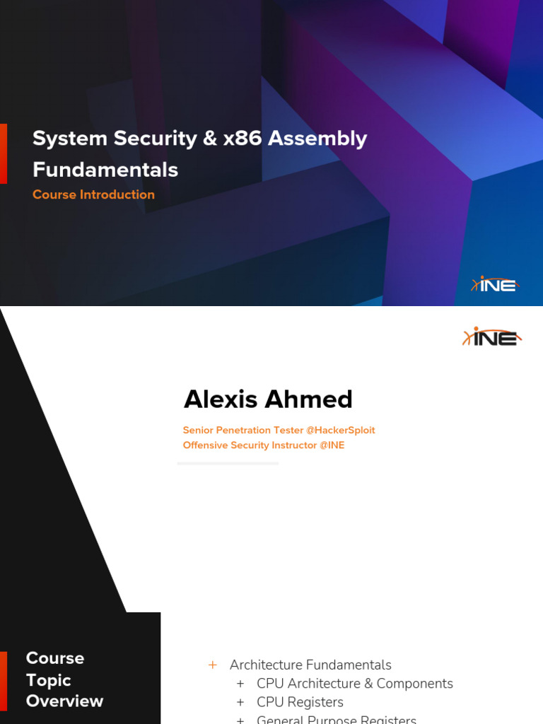 System Security & x86 Assembly Basics | PDF | Assembly Language ...