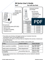 Uniden D1384 Series User's Guide