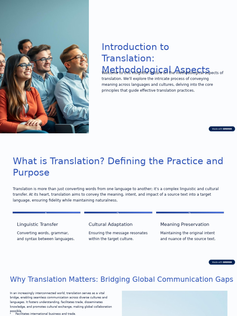 Methodological Aspects of Translation | PDF | Translations | Semantics