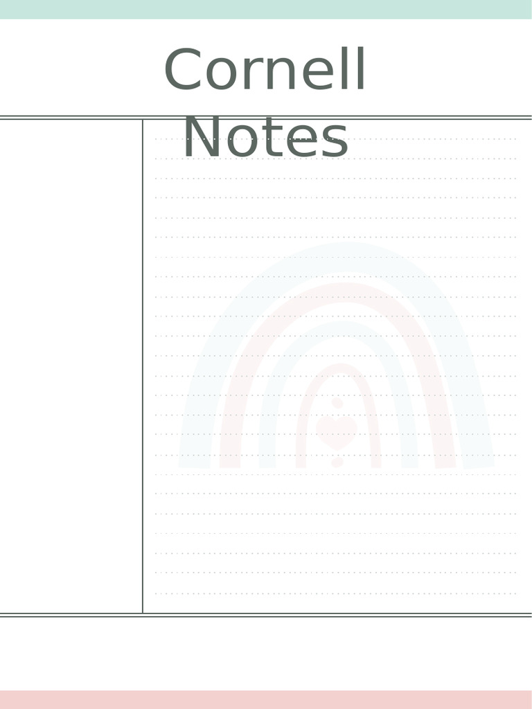 Cornell Notes 6172 | PDF