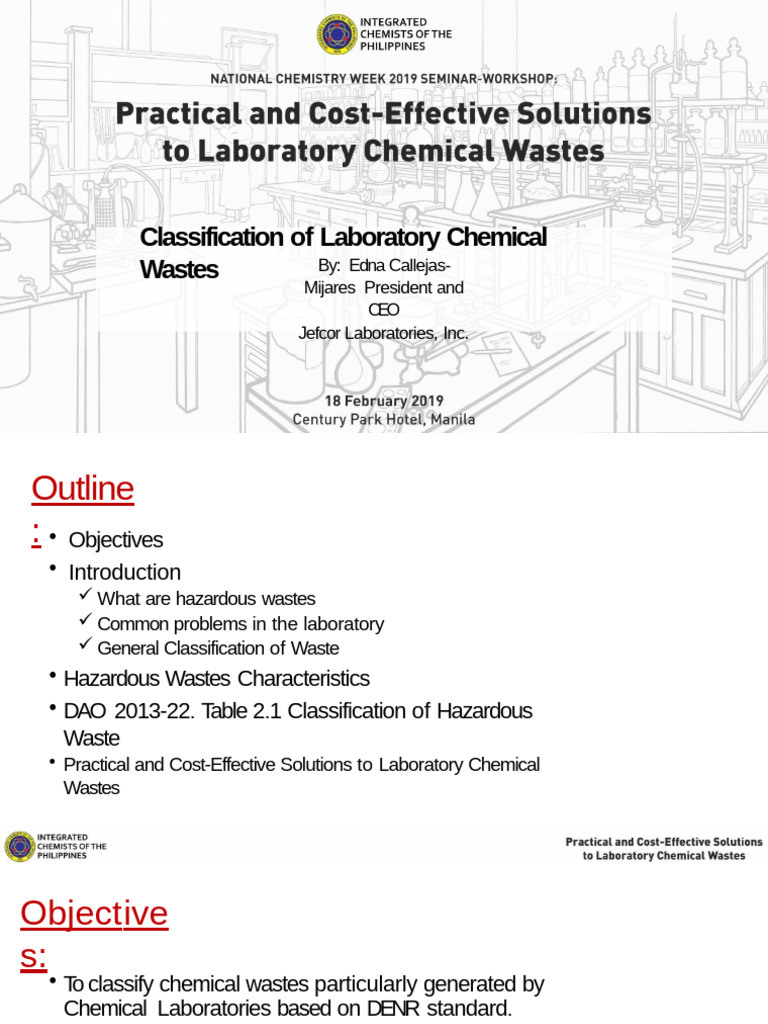 Laboratory Chemical Waste Classification | PDF | Waste | Solvent