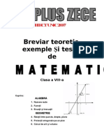 Breviar Teoretic Testare Nationala Cls 8 Geometrie