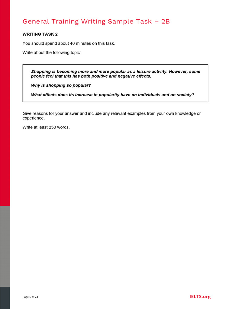 IELTS General Training Writing Task 2 | PDF | Word | Semantics