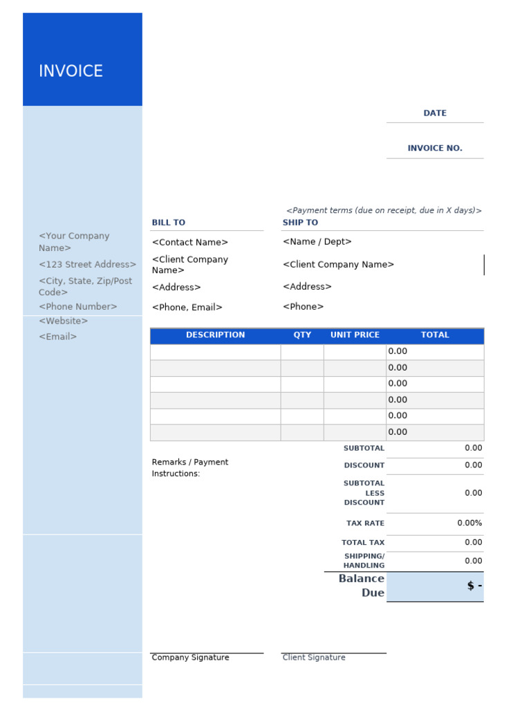 Invoice Template for Business Transactions | PDF | Invoice | Accounting